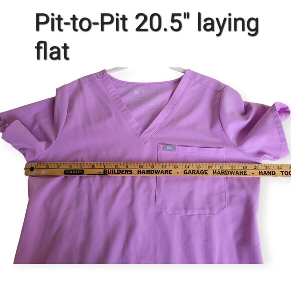 FIGS Technical Collection Catarina One-Pocket Scrub Top in Lavender size M - Picture 5 of 9